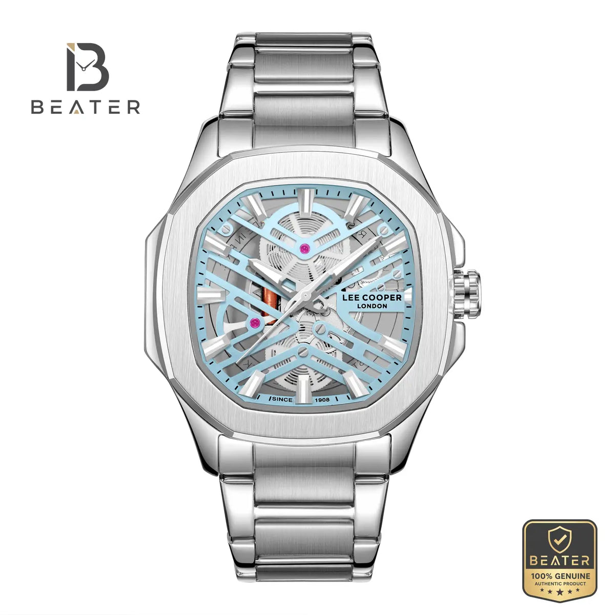 Lee Cooper LC08246.300 Men's Blue Dial Metal Bracelet Watch - Beater Main image