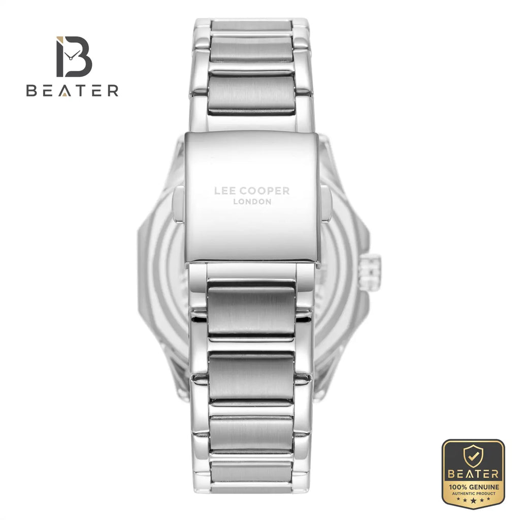 Lee Cooper LC08246.550 Men's Black Metal Strap Watch - View 4 - Beater
