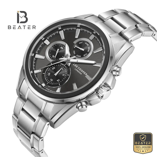 Lee Cooper LC08249.350 Men's Black Metal Bracelet Watch - View 2 - Beater
