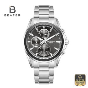 Lee Cooper LC08249.350 Men's Black Metal Bracelet Watch - Beater