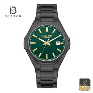 Lee Cooper LC08252.070 Men's Dark Green Metal Strap Watch - Beater