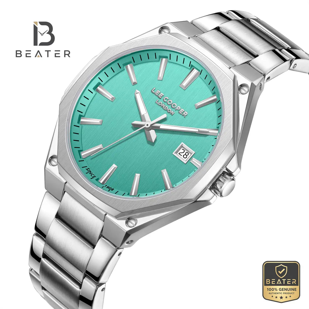 Lee Cooper LC08252.300 Men's Blue Metal Strap Watch - View 2 - Beater