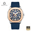 Lee Cooper LC08254.599 Men's Dark Blue Silicone Strap Watch - Beater