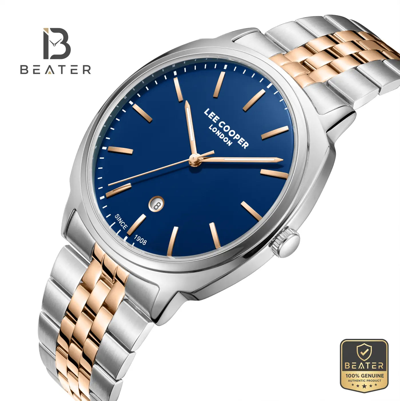 Lee Cooper LC08255.590 Men's Dark Blue Metal Strap Watch Secondary image