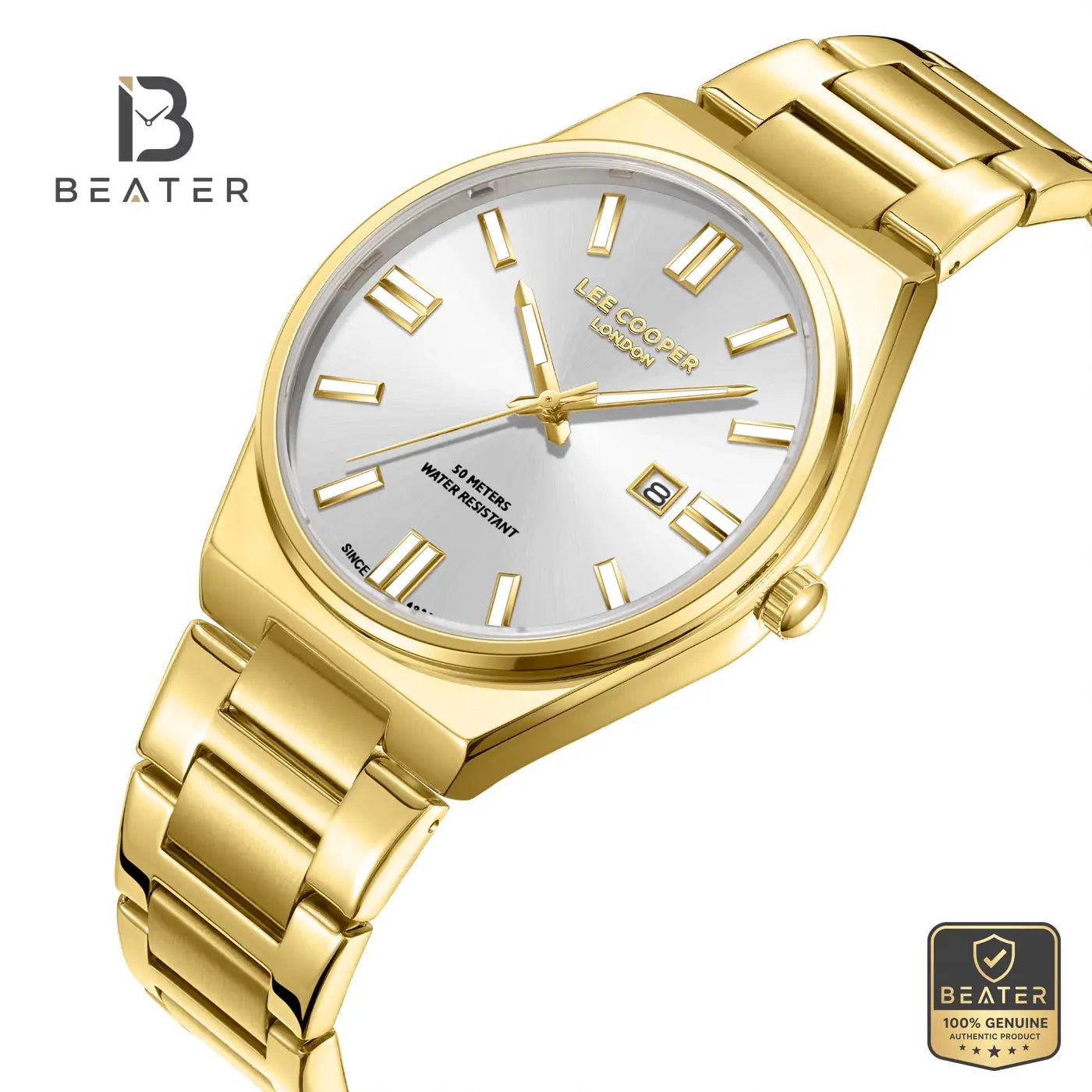 Lee Cooper LC08262.130 Men's Silver Metal Bracelet Watch Secondary image