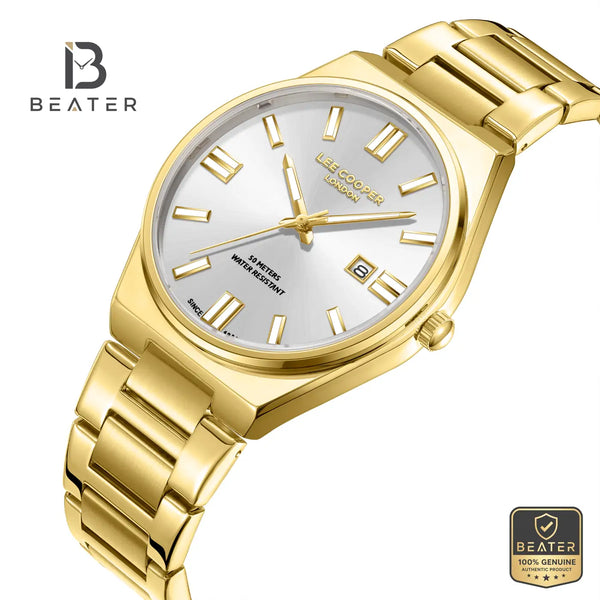 Lee Cooper LC08262.130 Men's Silver Metal Bracelet Watch - View 2 - Beater
