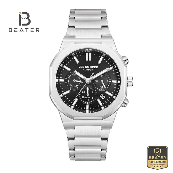 Lee Cooper LC08263.350 Men's Black Metal Bracelet Watch - Beater