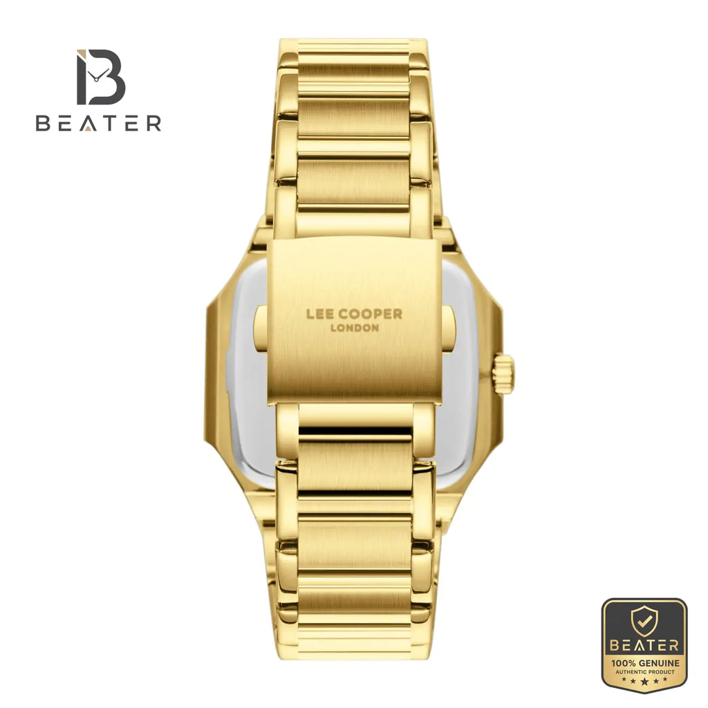 Lee Cooper LC08269.140 Men's Dark Brown Gold Metal Bracelet Watch - View 4 - Beater