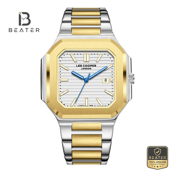 Lee Cooper LC08269.230 Men's Silver Dial Metal Bracelet Watch - Beater