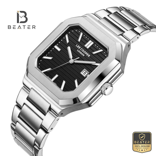 Lee Cooper LC08269.360 Men's Black Metal Bracelet Watch - View 2 - Beater