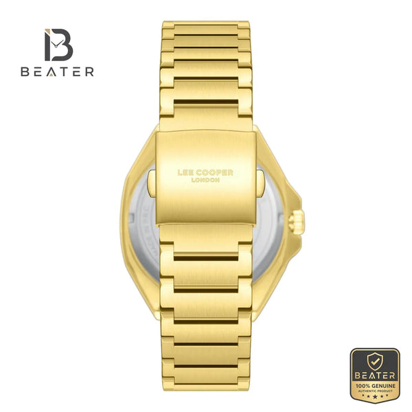 Lee Cooper LC08271.160 Men's Beige Metal Bracelet Watch - View 4 - Beater