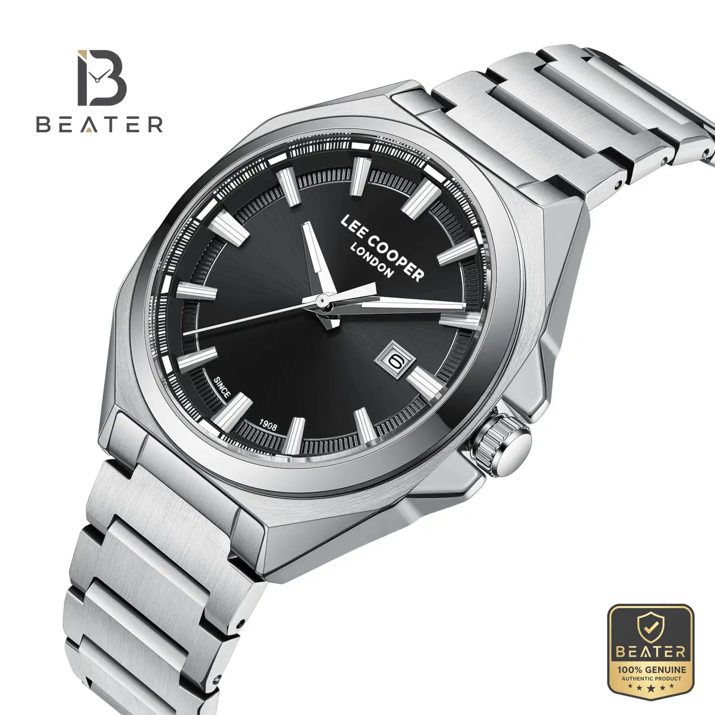 Lee Cooper LC08271.350 Men's Black Metal Bracelet Watch Secondary image