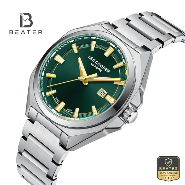 Lee Cooper LC08271.370 Men's Dark Green Metal Bracelet Watch - View 2 - Beater