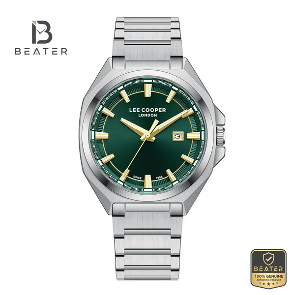 Lee Cooper LC08271.370 Men's Dark Green Metal Bracelet Watch - Beater