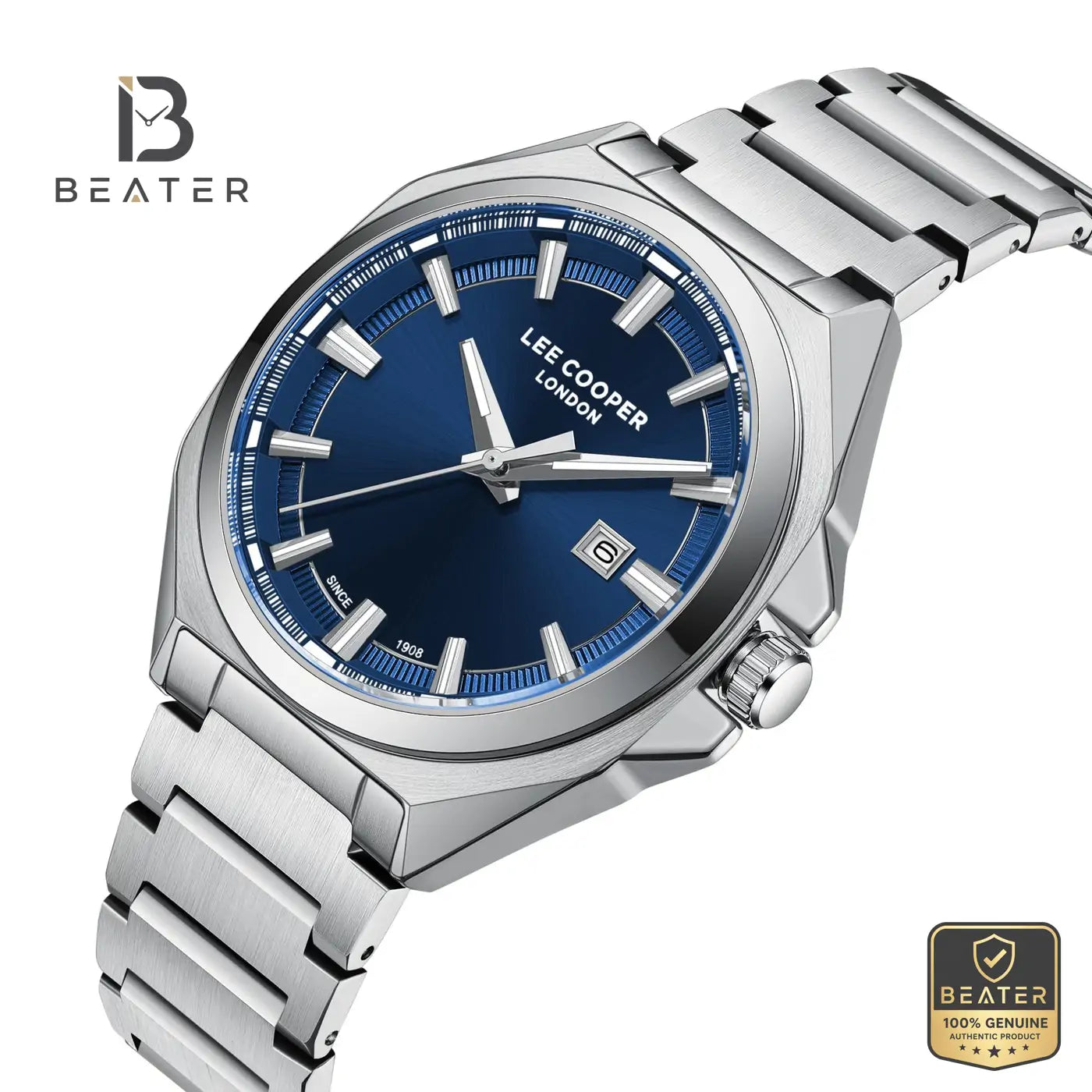 Lee Cooper LC08271.390 Men's Dark Blue Metal Bracelet Watch Secondary image
