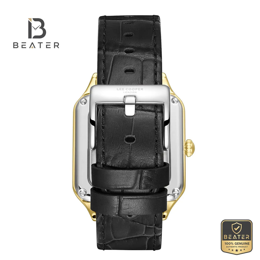 Lee Cooper LC08277.171 Men's Dark Green Leather Strap Watch - View 4 - Beater