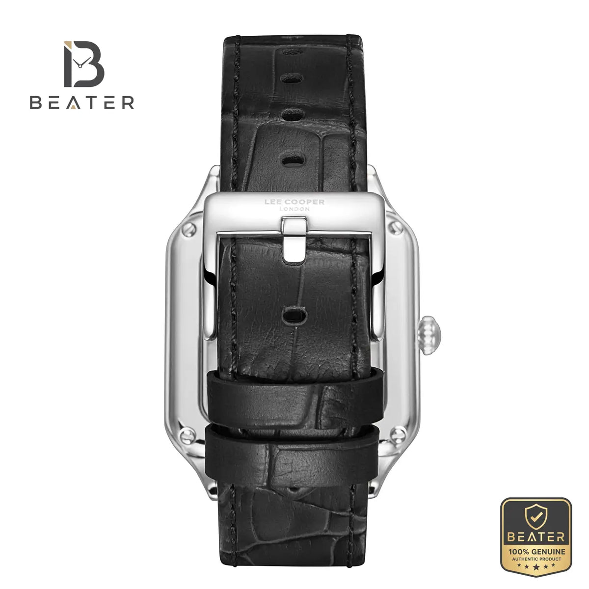 Lee Cooper LC08277.331 Men's Silver Dial Leather Strap Watch - View 4 - Beater