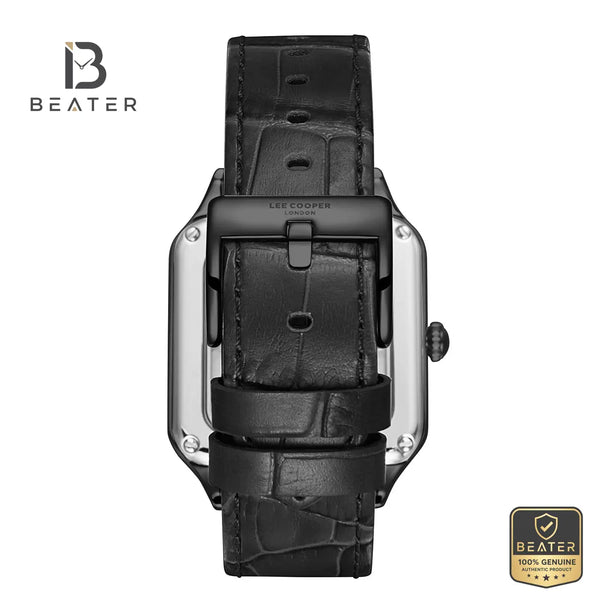Lee Cooper LC08277.651 Men's Black Dial Leather Strap Watch - View 4 - Beater