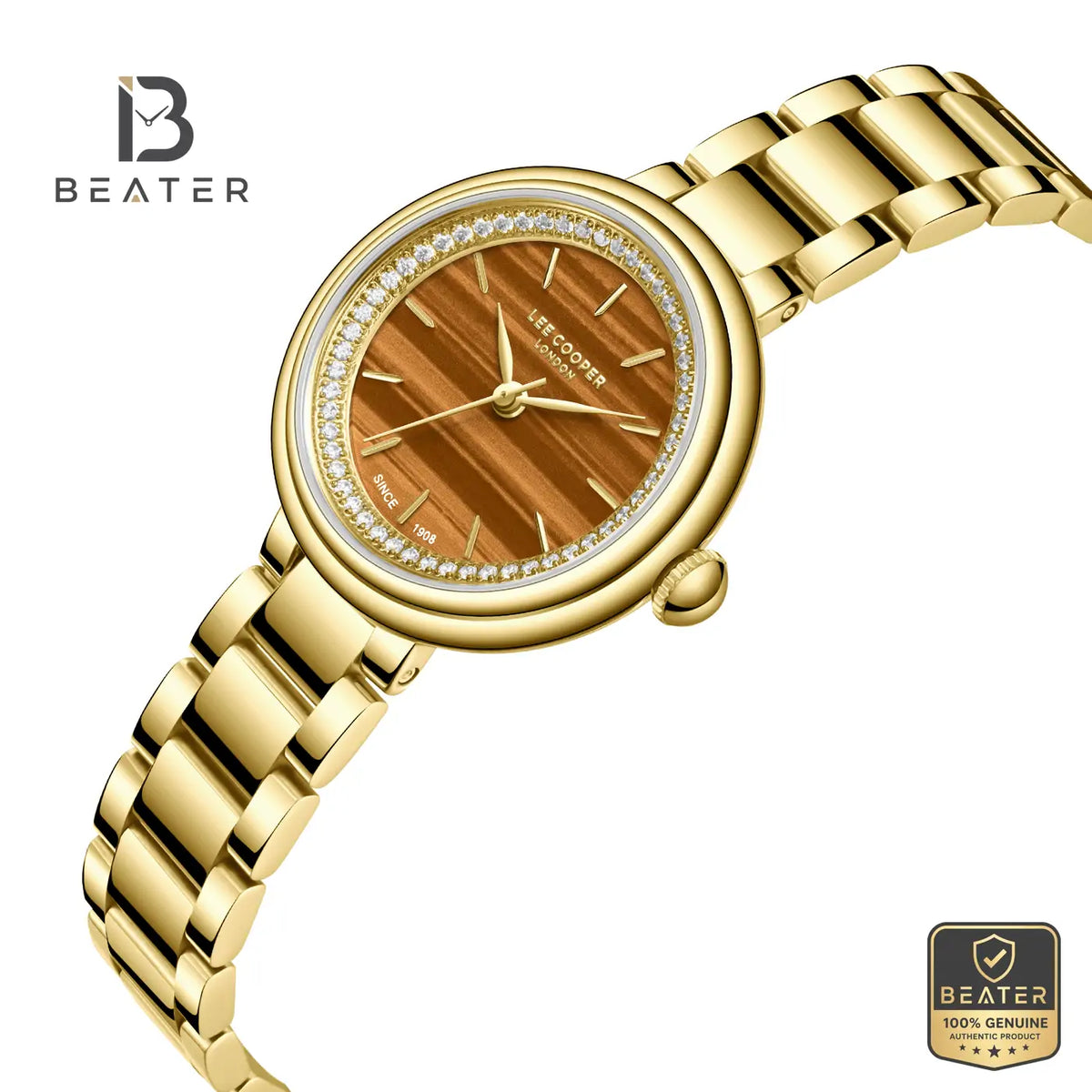 Lee Cooper LC08279.140 Women's Dark Brown Malakyt Metal Bracelet Watch - View 2 - Beater
