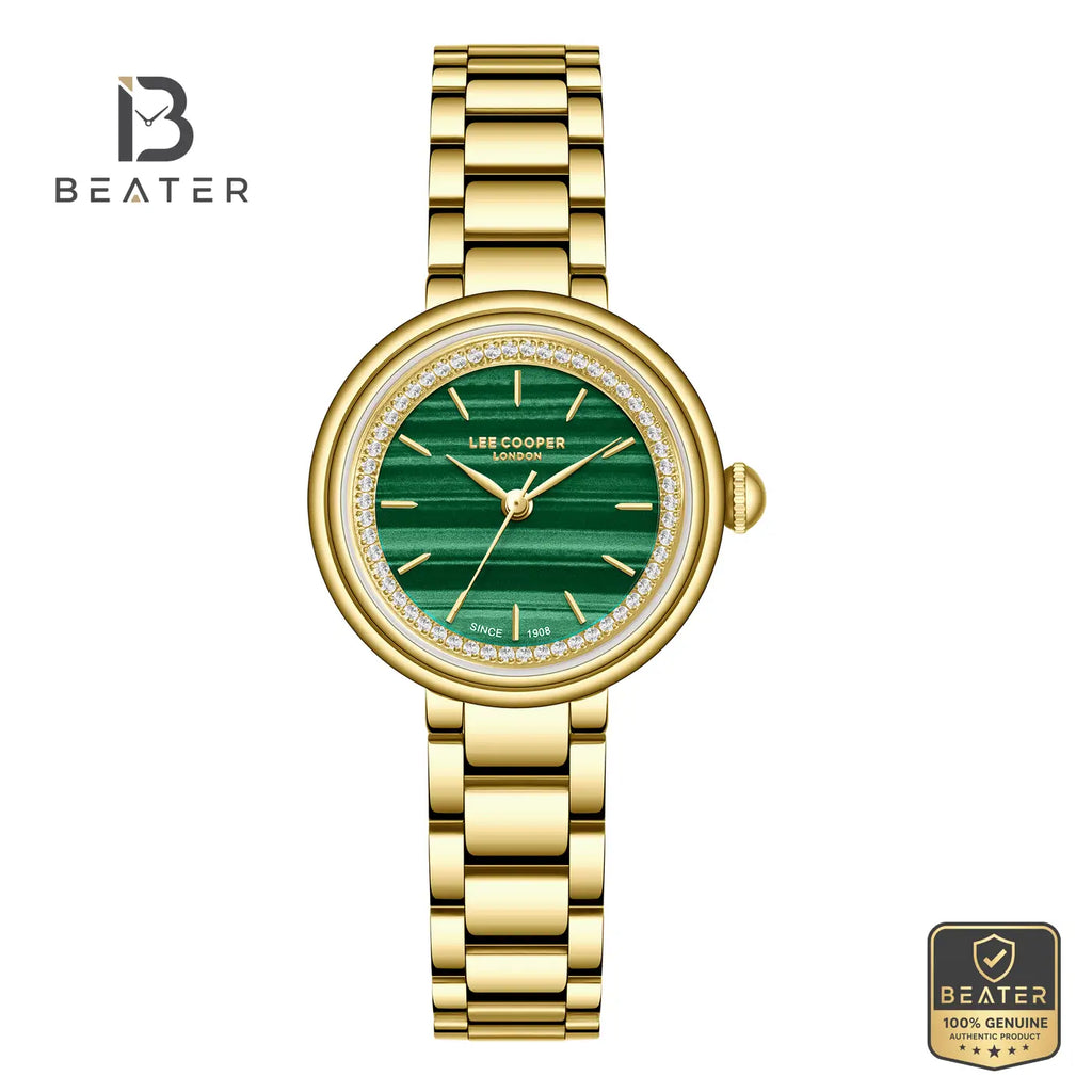 Lee Cooper LC08279.170 Women's Dark Green Metal Strap Watch - Beater