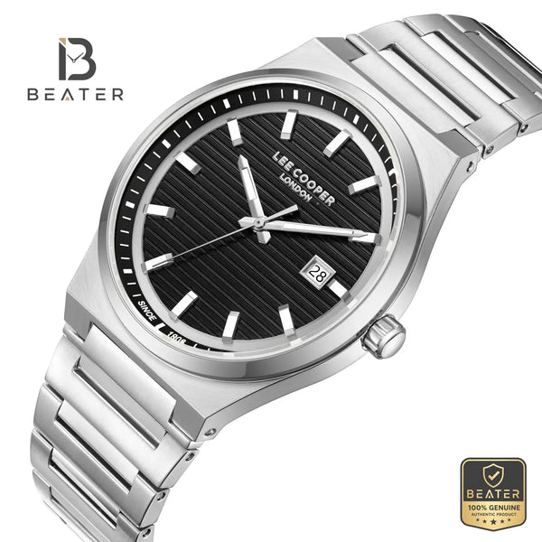 Lee Cooper LC08288.350 Men's Black Metal Bracelet Watch - View 2 - Beater
