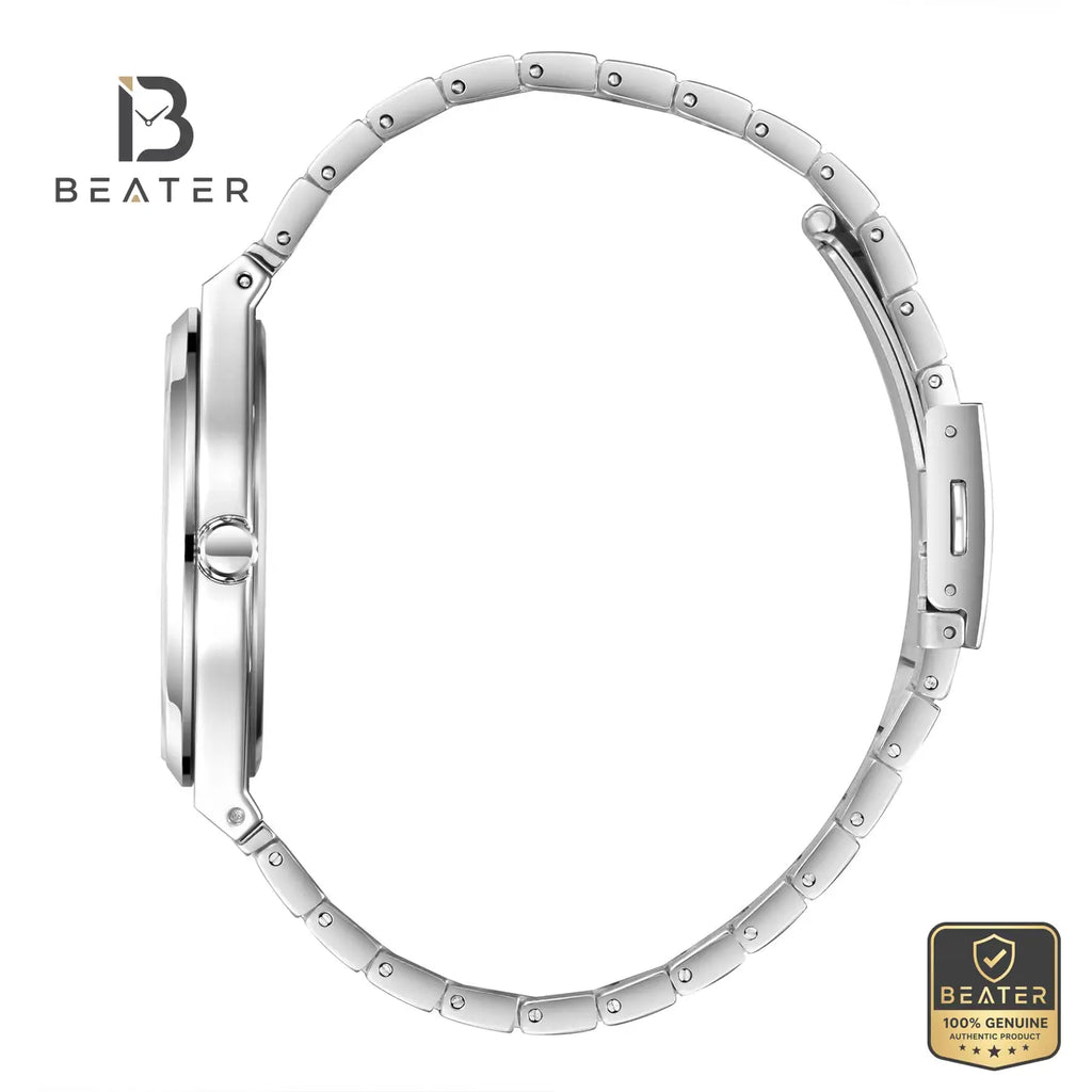 Lee Cooper LC08288.350 Men's Black Metal Bracelet Watch - View 3 - Beater