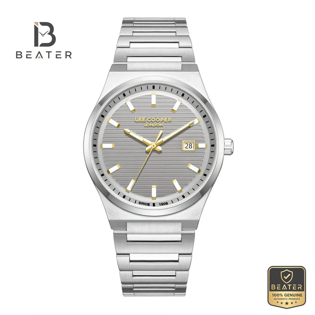Lee Cooper LC08288.360 Men's Beige Metal Bracelet Watch - Beater