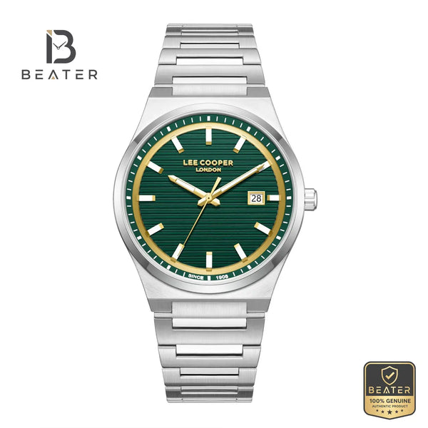 Lee Cooper LC08288.370 Men's Dark Green Metal Bracelet Watch - Beater
