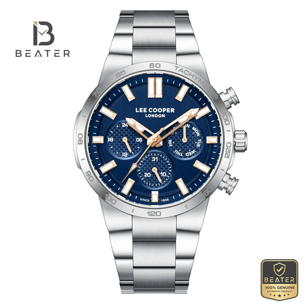 Lee Cooper LC08293.390 Men's Dark Blue Metal Watch - Beater
