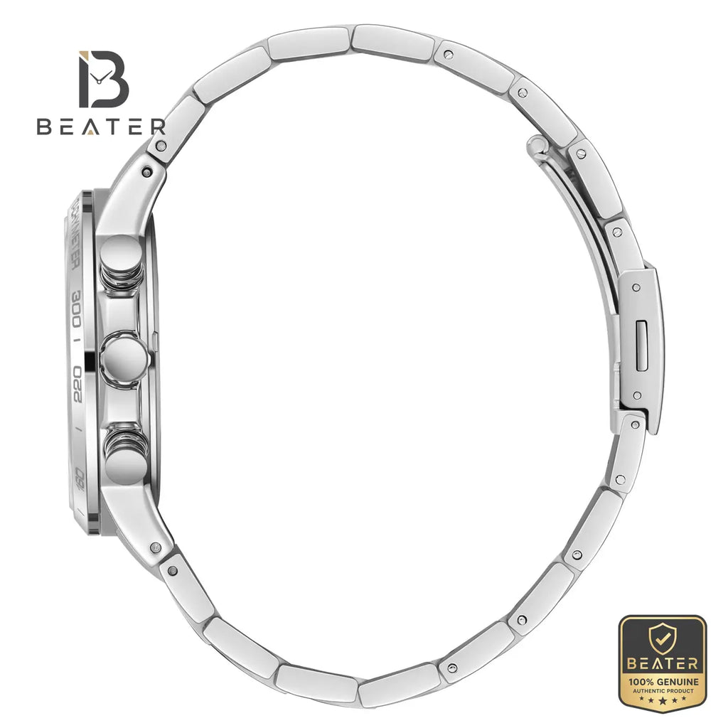 Lee Cooper LC08293.560 Men's Beige Metal Strap Watch - View 3 - Beater