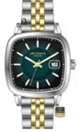 Lee Cooper LC08306.270 Men's Dark Green Metal Bracelet Watch - Beater