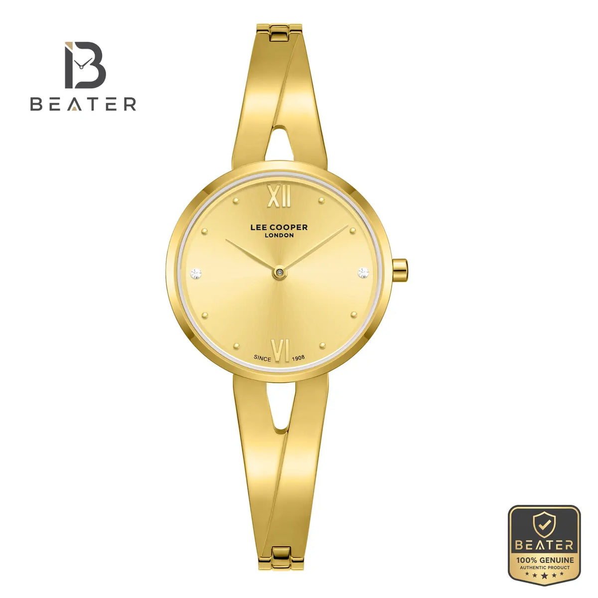 Lee Cooper LC08308.110 Women's Gold Metal Bracelet Watch - Beater Main image