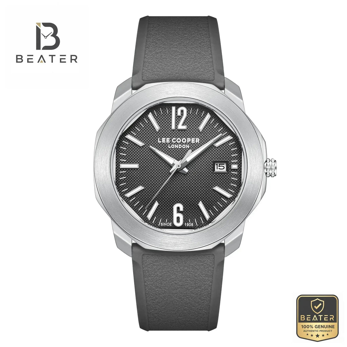 Lee Cooper LC08312.042 Men's Dark Brown Watch Front Dial View - Beater