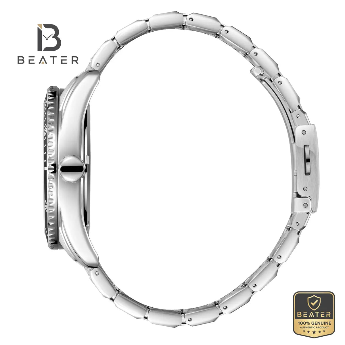 Lee Cooper LC08312.330 Men's Silver Silicone Strap Watch - View 3 - Beater