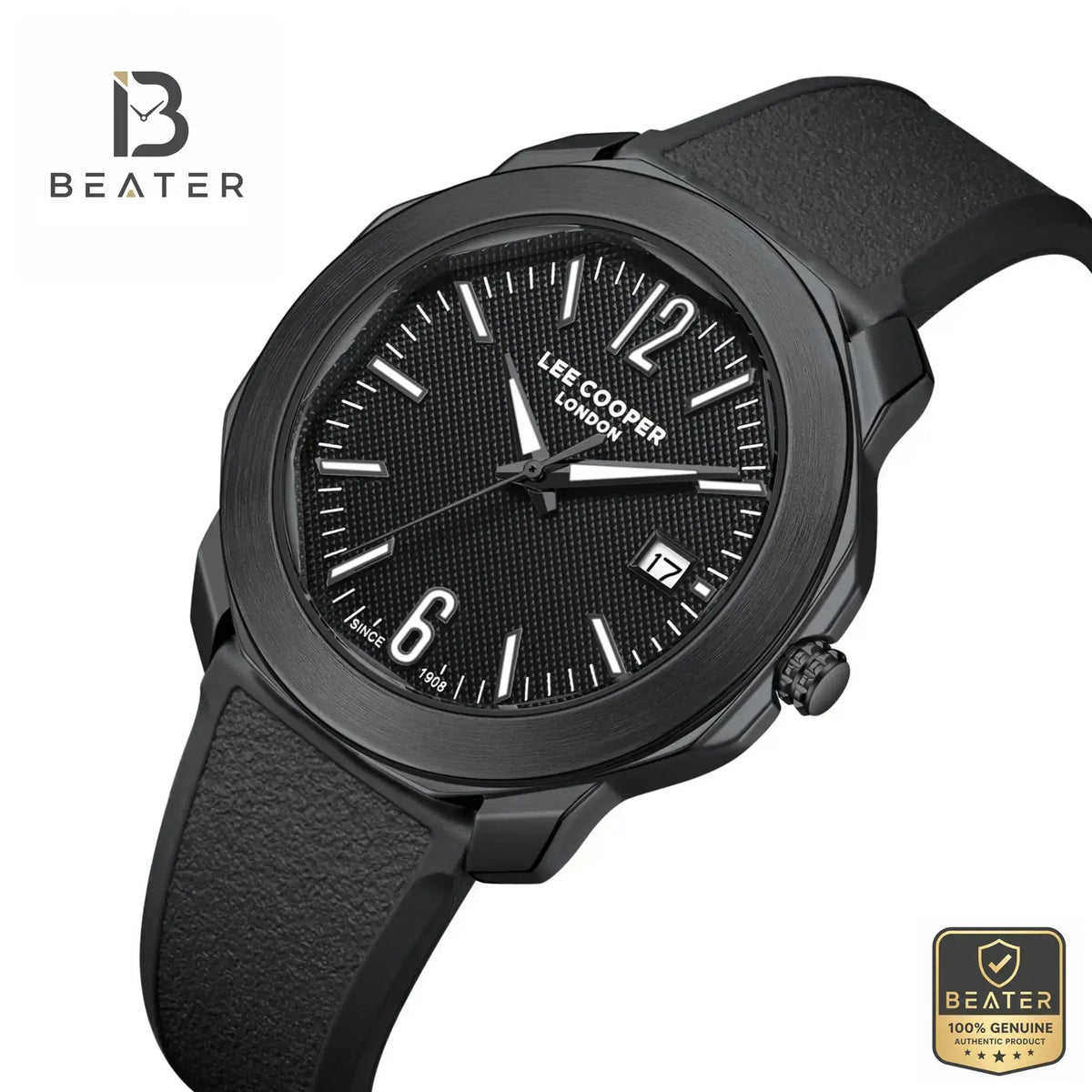 Lee Cooper LC08312.651 Black Case & Bezel Profile - Beater