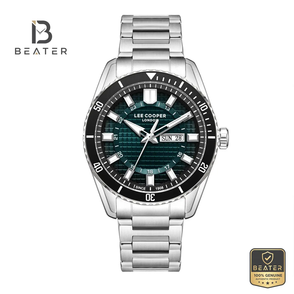 Lee Cooper LC08314.370 Men's Dark Blue Silicone Strap Watch - Beater