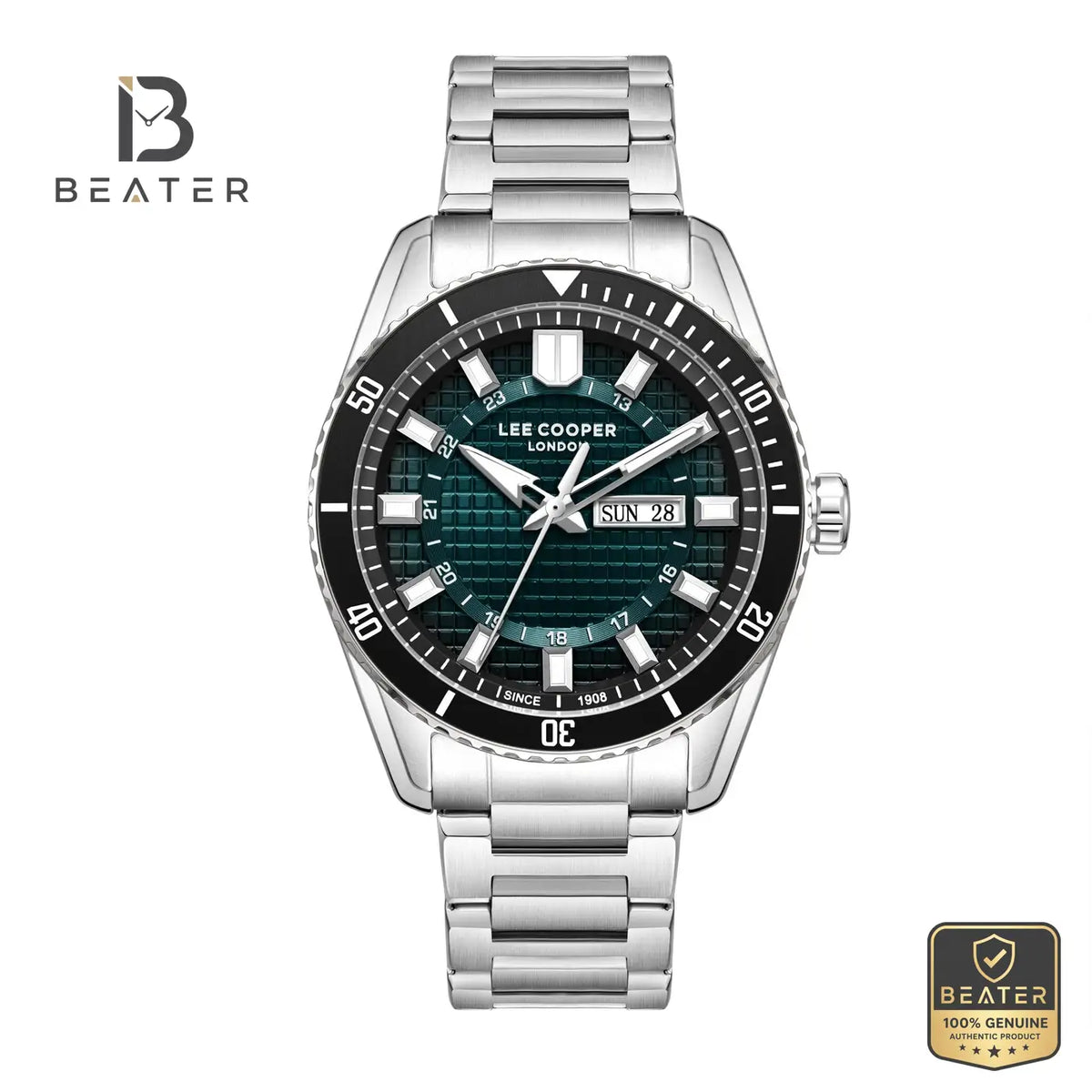 Lee Cooper LC08314.370 Men's Dark Blue Silicone Strap Watch - Beater Main image