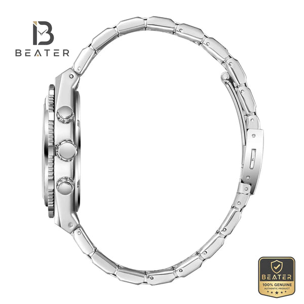 Lee Cooper LC08317.360 Men's Grey Metal Bracelet Watch - View 3 - Beater