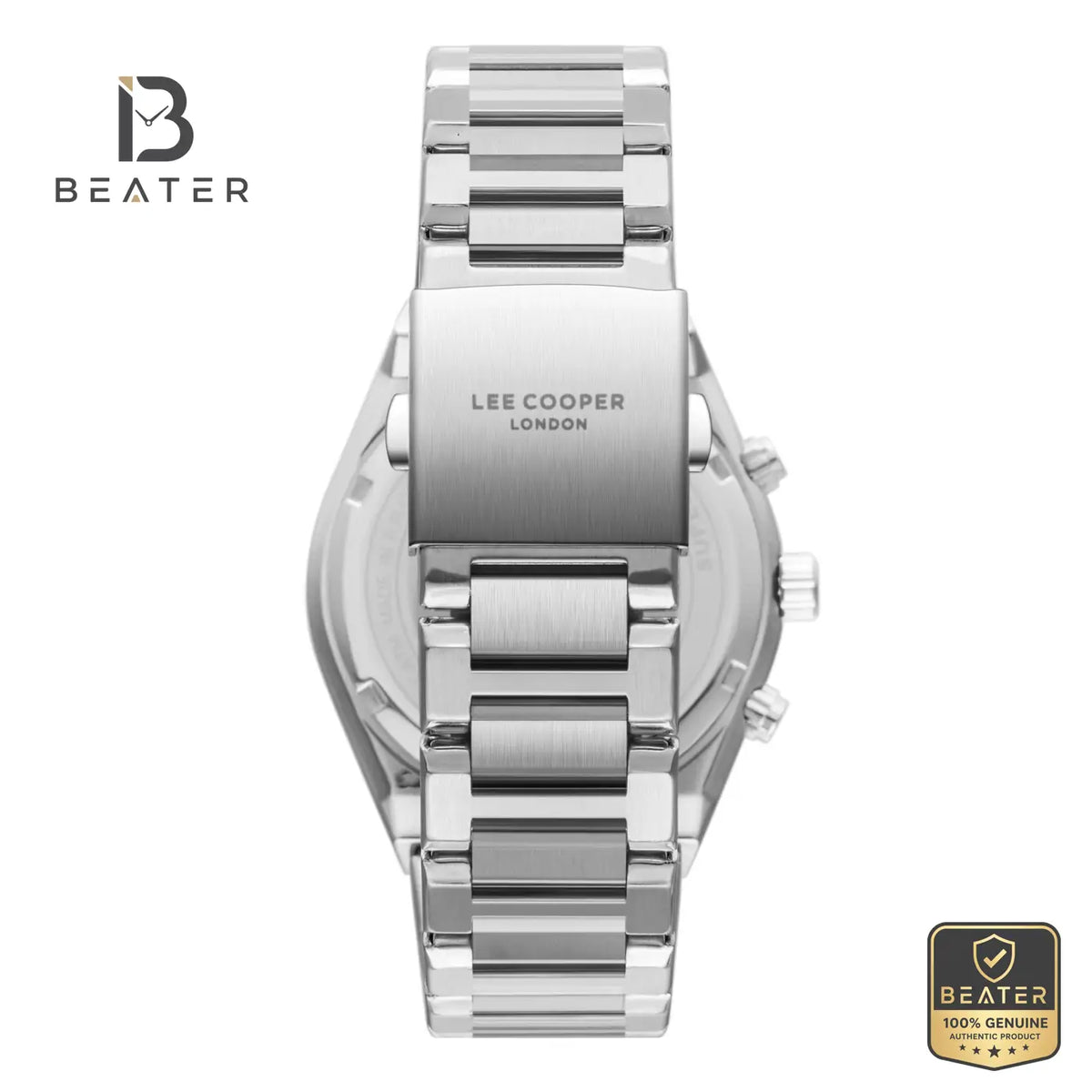 Lee Cooper LC08317.360 Men's Grey Metal Bracelet Watch - View 4 - Beater