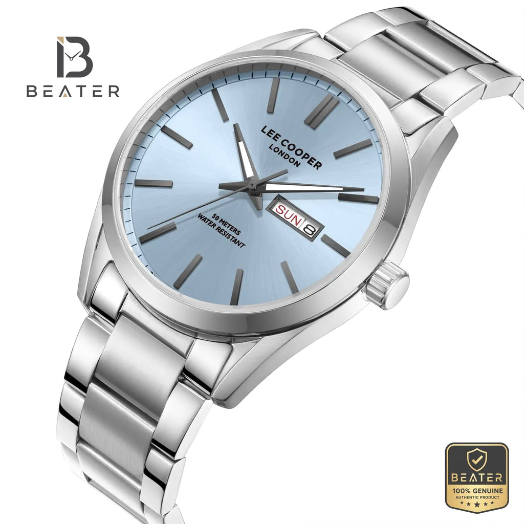 Lee Cooper LC08340.300 Men's Blue Metal Strap Watch - View 2 - Beater