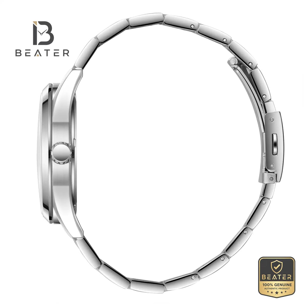 Lee Cooper LC08340.350 Men's Black Metal Strap Watch - View 3 - Beater