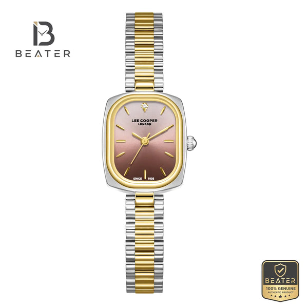 Lee Cooper LC08347.240 Women's Silver To Brown Metal Strap Watch - Beater