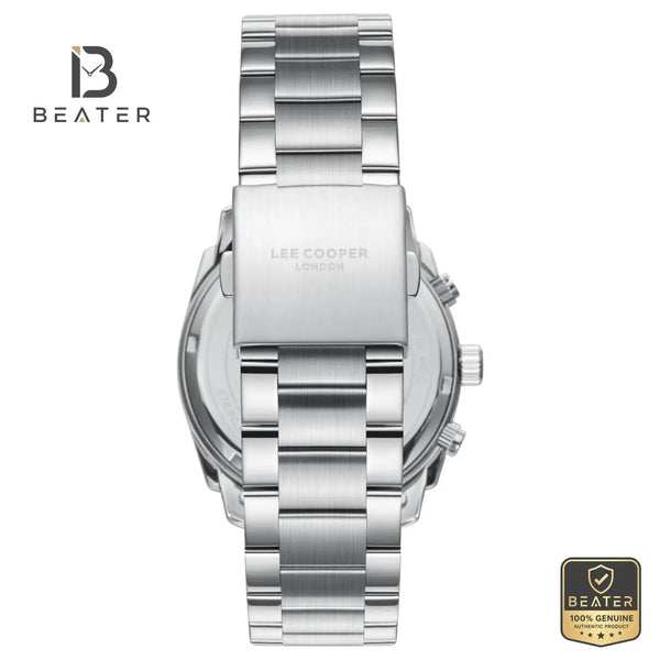 Lee Cooper LC08348.350 Men's Black Metal Strap Watch - View 4 - Beater