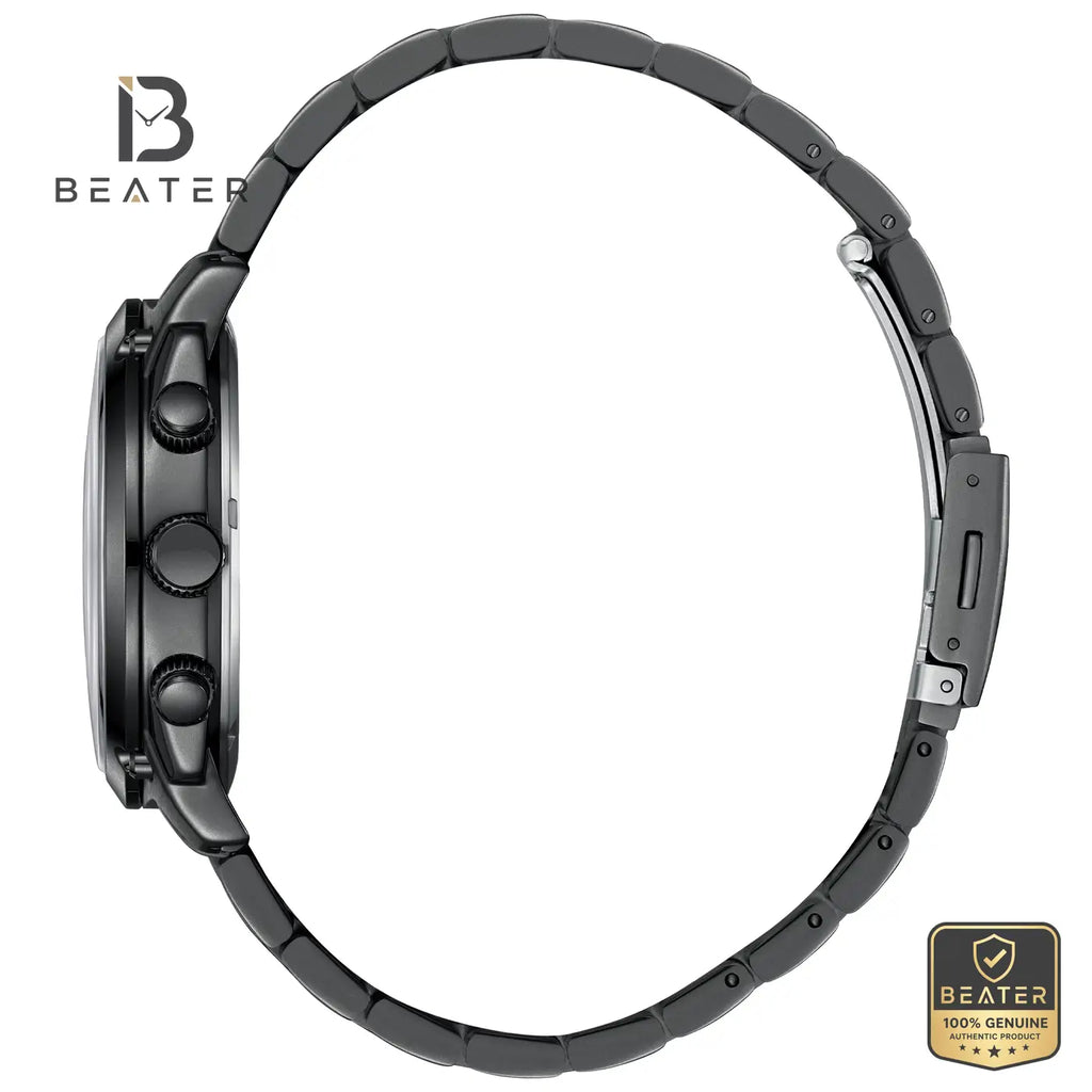 Lee Cooper LC08348.650 Men's Black Metal Bracelet Watch - View 3 - Beater