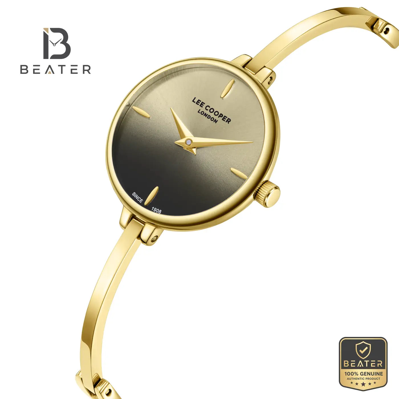 Lee Cooper LC08350.150 Women's Gold To Black Metal Strap Watch Secondary image