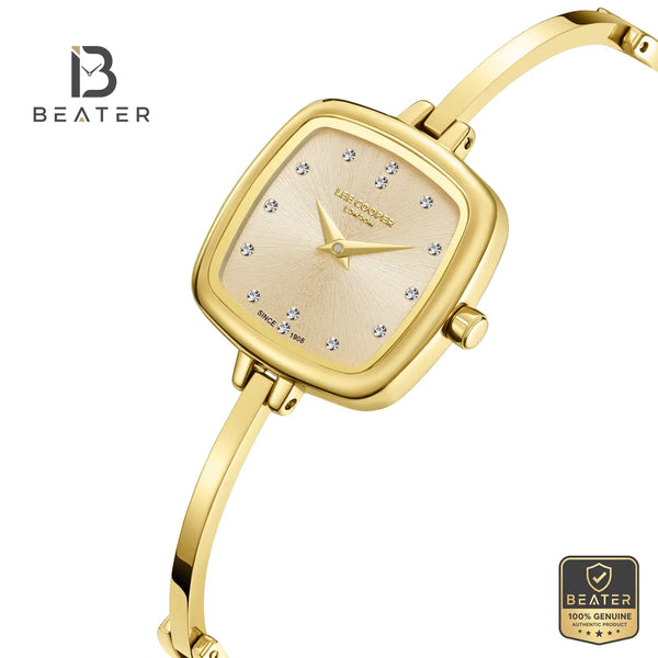 Lee Cooper LC08353.110 Women's Gold Metal Bracelet Watch - View 2 - Beater