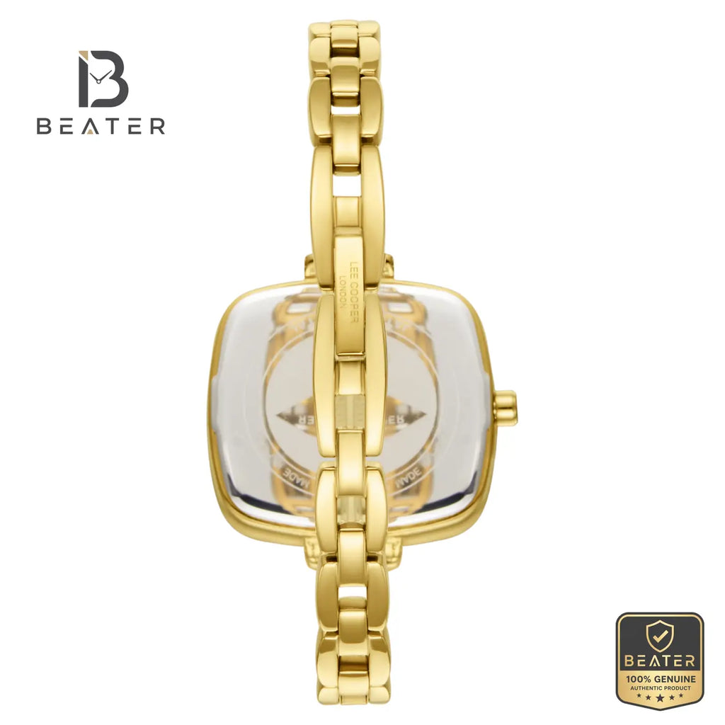 Lee Cooper LC08353.110 Women's Gold Metal Bracelet Watch - View 4 - Beater