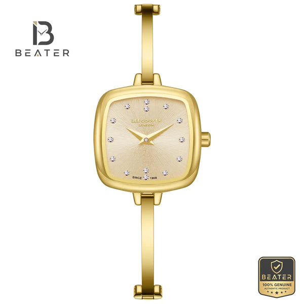 Lee Cooper LC08353.110 Women's Gold Metal Bracelet Watch - Beater
