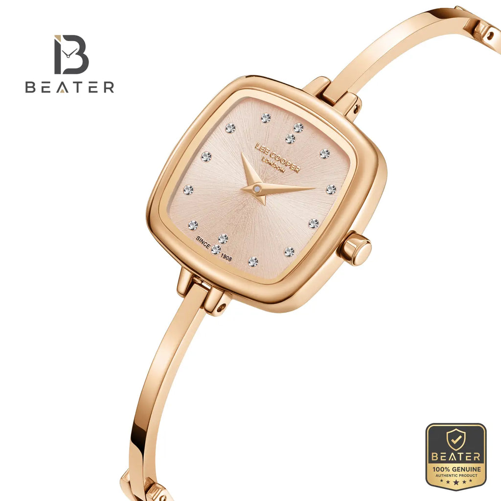 Lee Cooper LC08353.510 Women's Rose Gold Metal Strap Watch - View 2 - Beater
