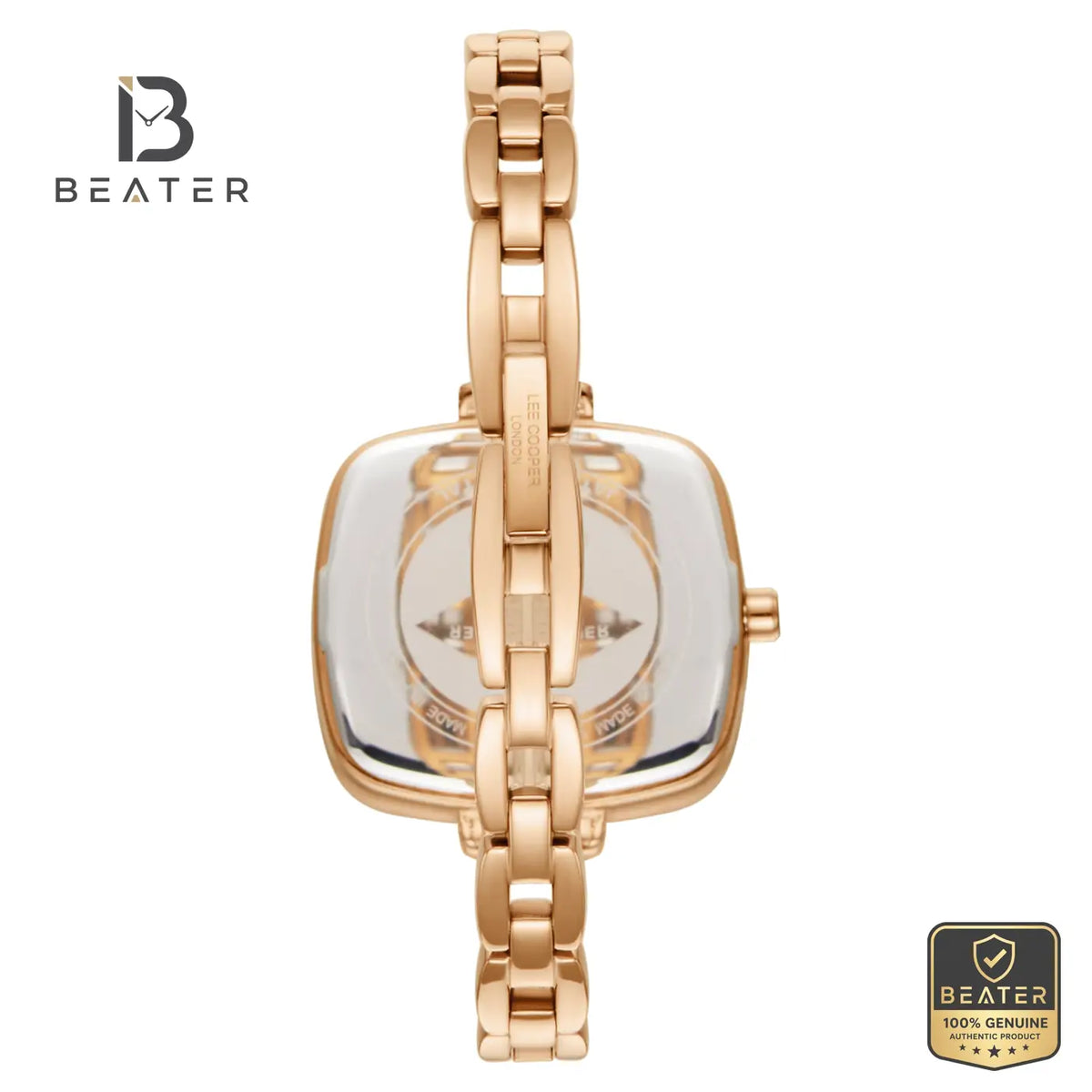 Lee Cooper LC08353.510 Women's Rose Gold Metal Strap Watch - View 4 - Beater